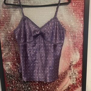 Apt. 9 Lavender Polka Dot Camisole